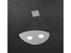 Shape Sospensione 2 Luci Grigio