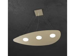 Shape Sospensione 3 Luci Sabbia
