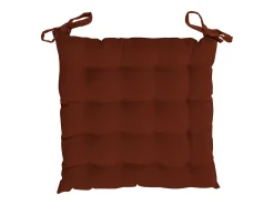 Silla acolchada de algodón 40x40x5 cm PANAMA ladrillo, por Soleil d'Ocre