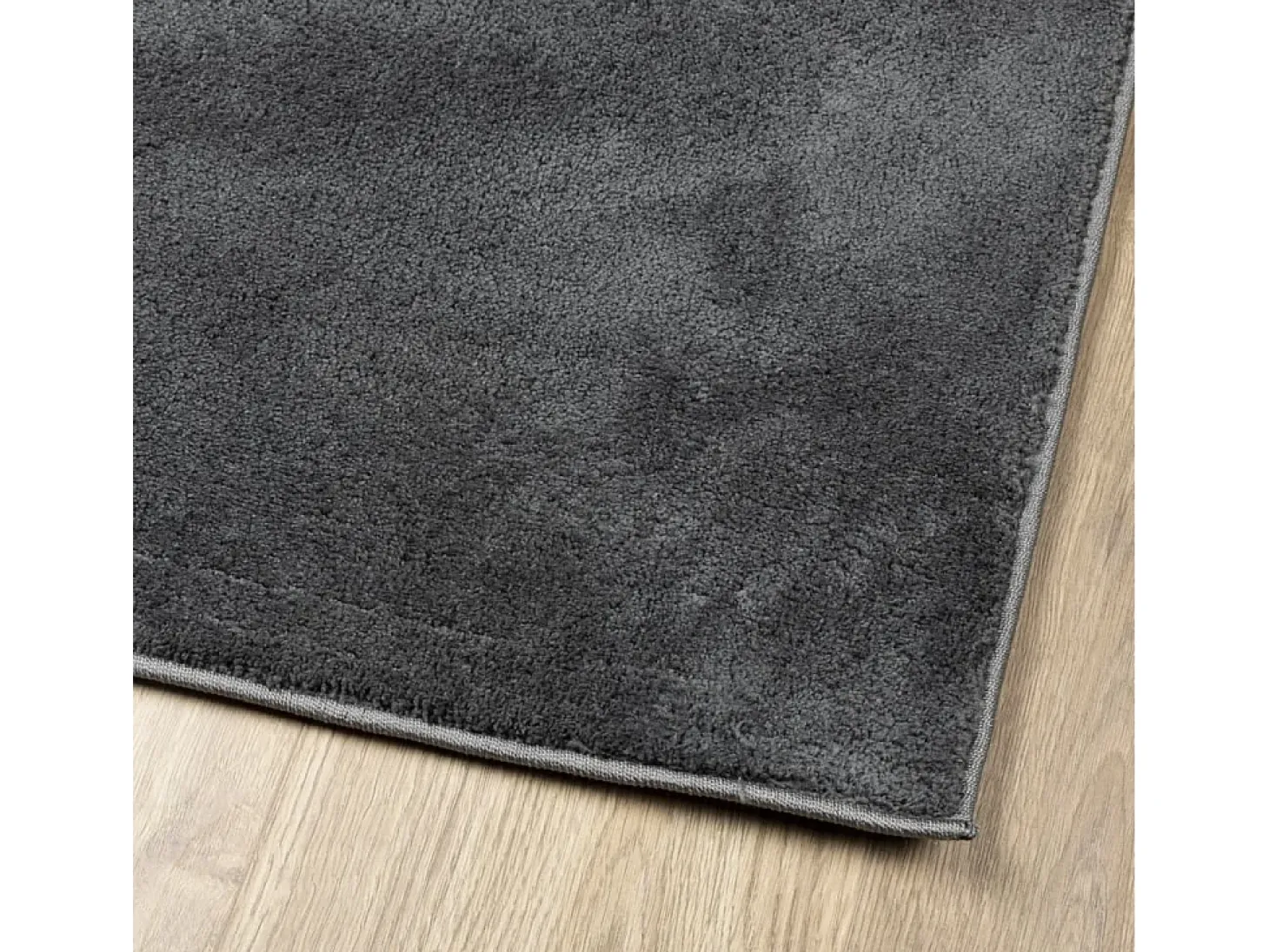 Sinto Alfombra de pelo corto OVIEDO gris antracita 80x250 cm