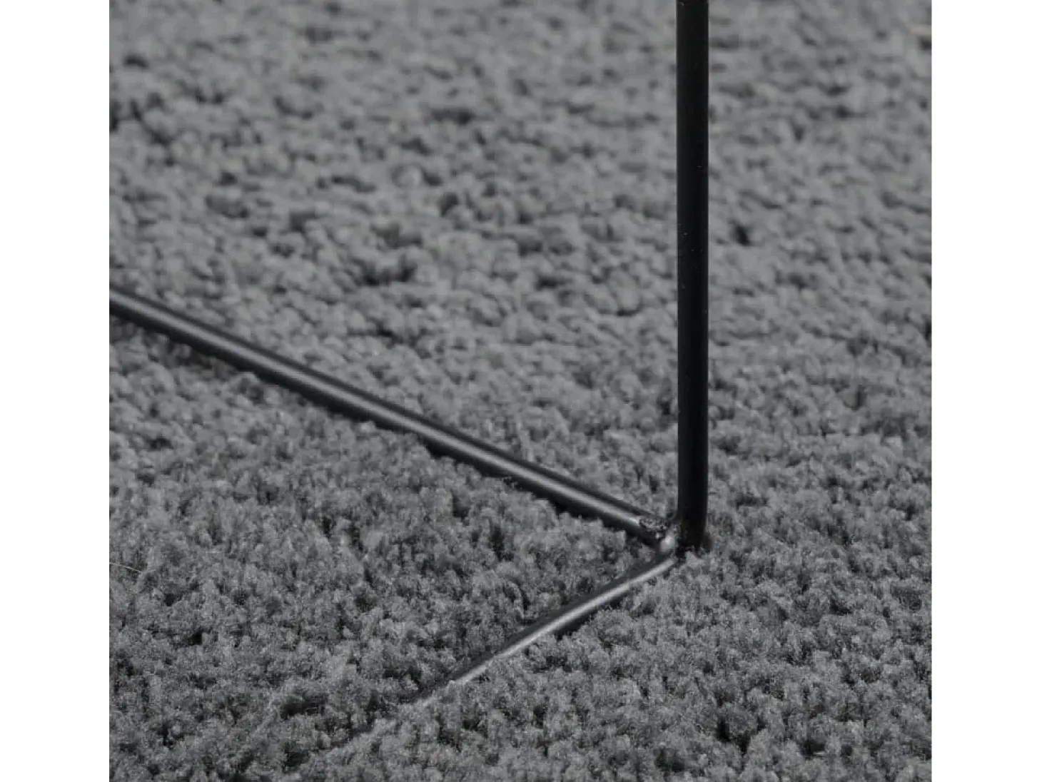 Sinto Alfombra de pelo corto OVIEDO gris antracita 80x250 cm