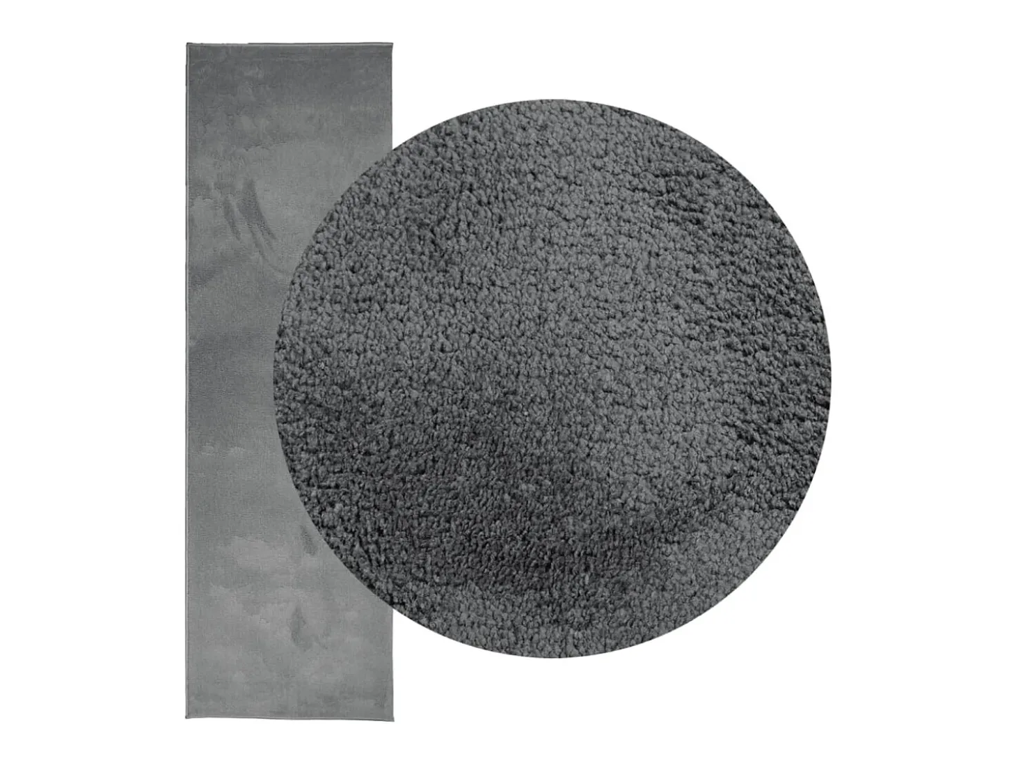 Sinto Alfombra de pelo corto OVIEDO gris antracita 80x250 cm