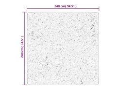 Sinto Alfombra de pelo corto OVIEDO negro 240x240 cm