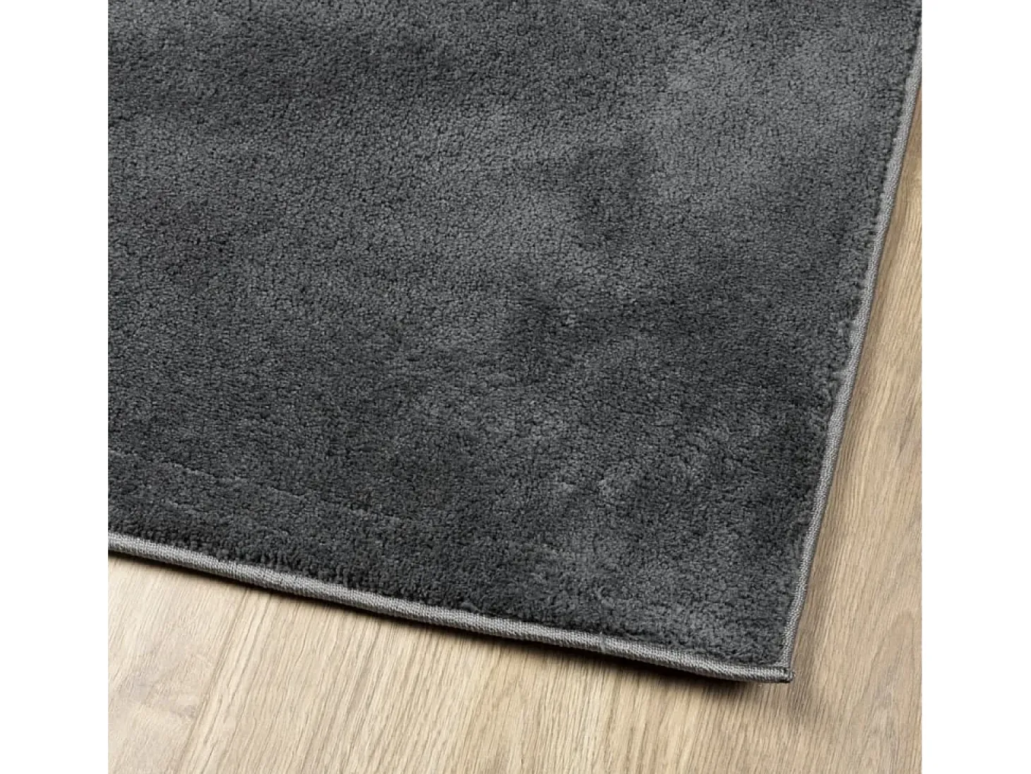 Sinto Alfombra de pelo corto OVIEDO gris antracita 140x200 cm