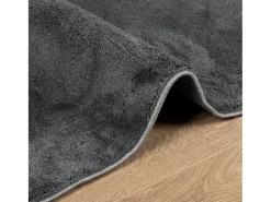 Sinto Alfombra de pelo corto OVIEDO gris antracita 140x200 cm