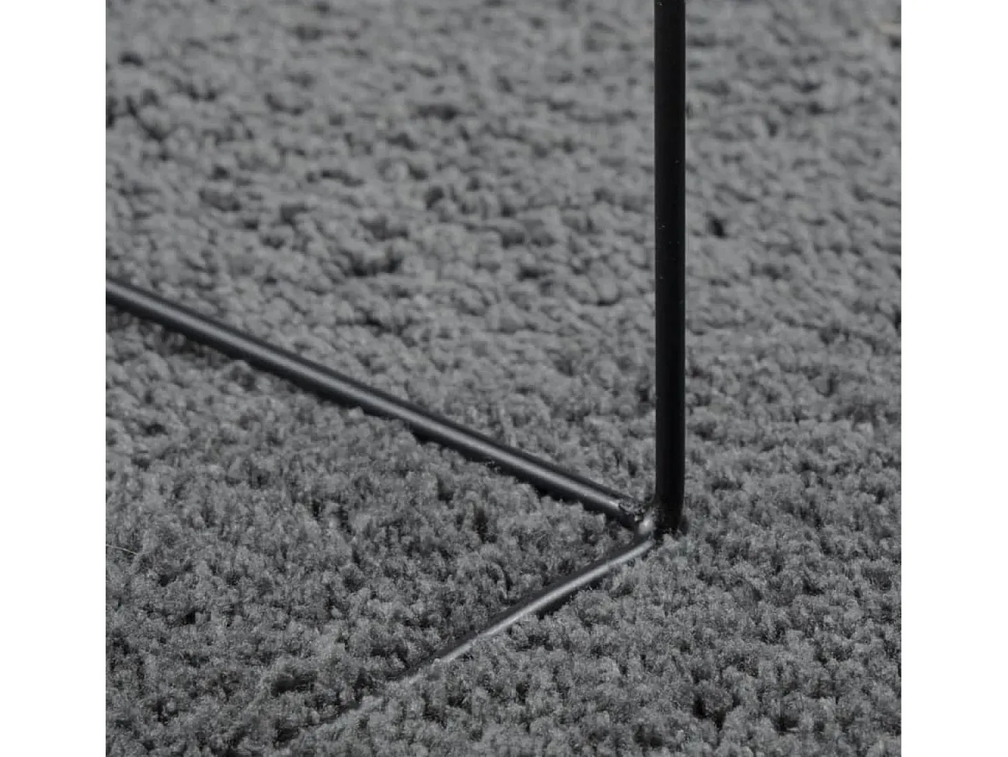 Sinto Alfombra de pelo corto OVIEDO gris antracita 140x200 cm