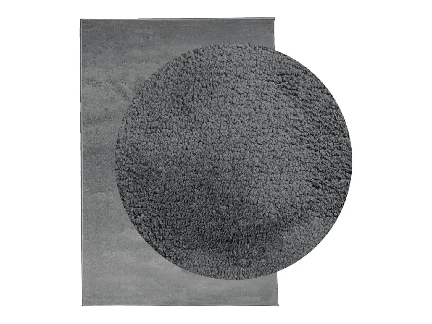 Sinto Alfombra de pelo corto OVIEDO gris antracita 140x200 cm