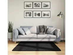 Sinto Alfombra de pelo corto OVIEDO negro 120x120 cm