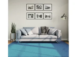 Sinto Alfombra de pelo corto OVIEDO turquesa 200x200 cm