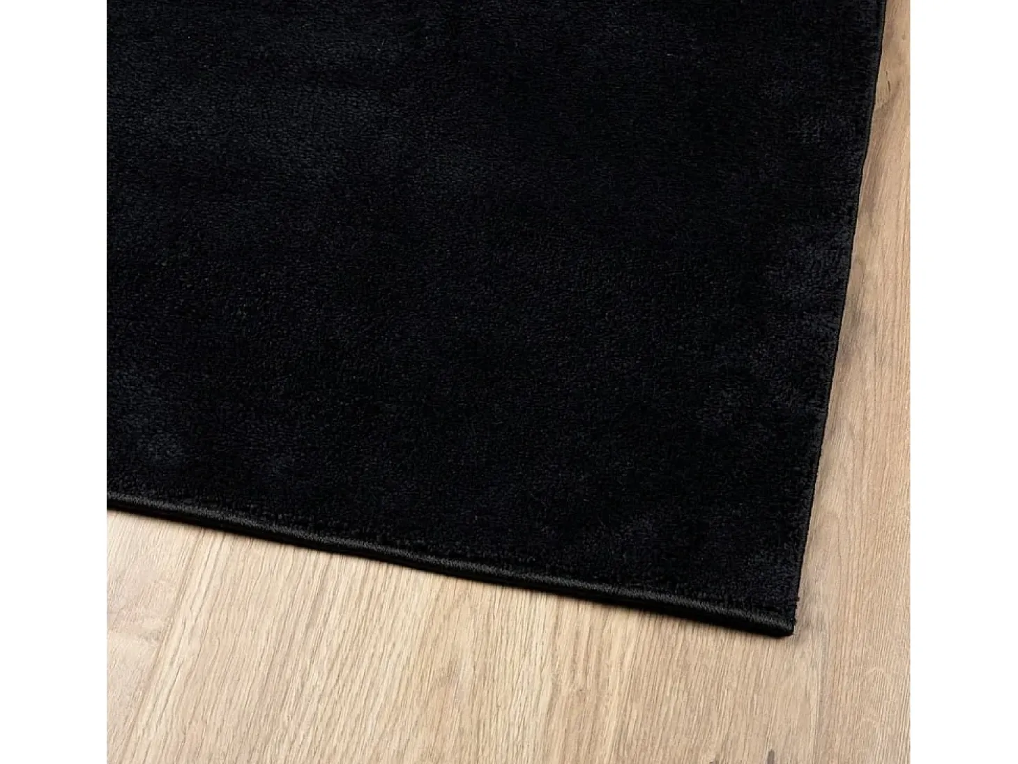Sinto Alfombra de pelo corto OVIEDO negro 200x200 cm
