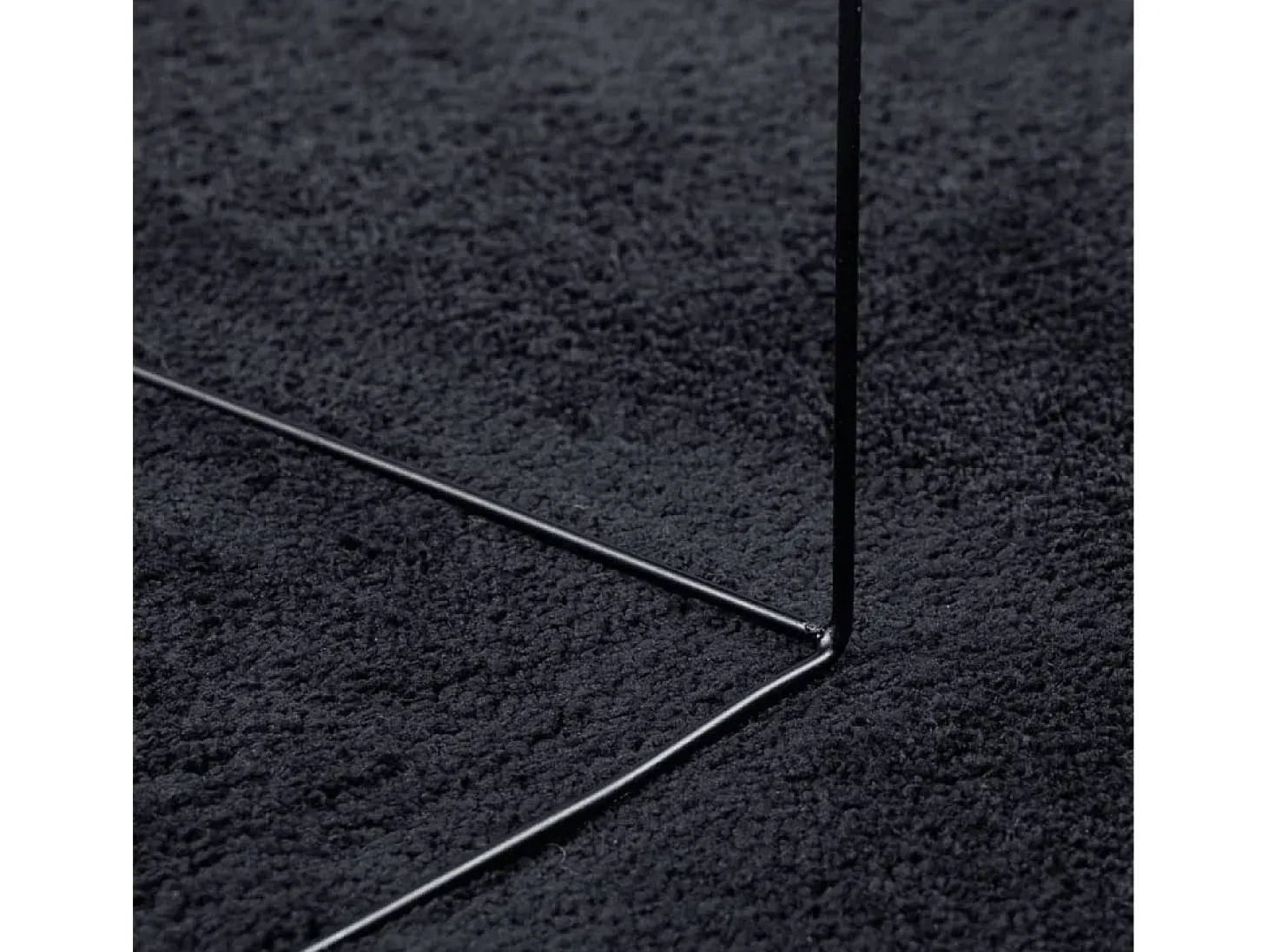 Sinto Alfombra de pelo corto OVIEDO negro 200x200 cm