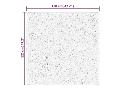 Sinto Alfombra de pelo corto OVIEDO crema 120x120 cm