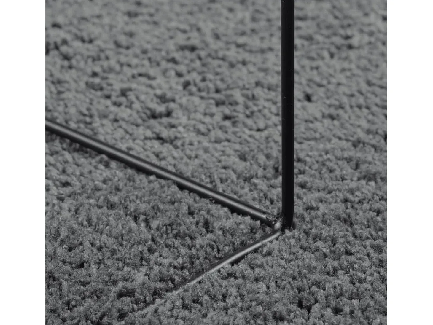 Sinto Alfombra de pelo corto OVIEDO gris antracita 200x280 cm