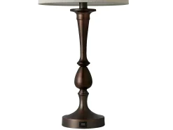 Sobremesa Con Puerto Usb Modelo Khalifa Marron Con Pantalla