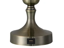 Sobremesa Con Puerto Usb Modelo Khalifa Cuero Con Pantalla