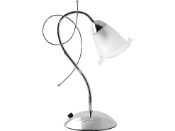 Sobremesa Cromo Modelo Adelfa Tulipa Cristal