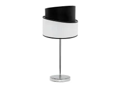Sobremesa Cromo/blanco/negro Modelo Hara 1xe14