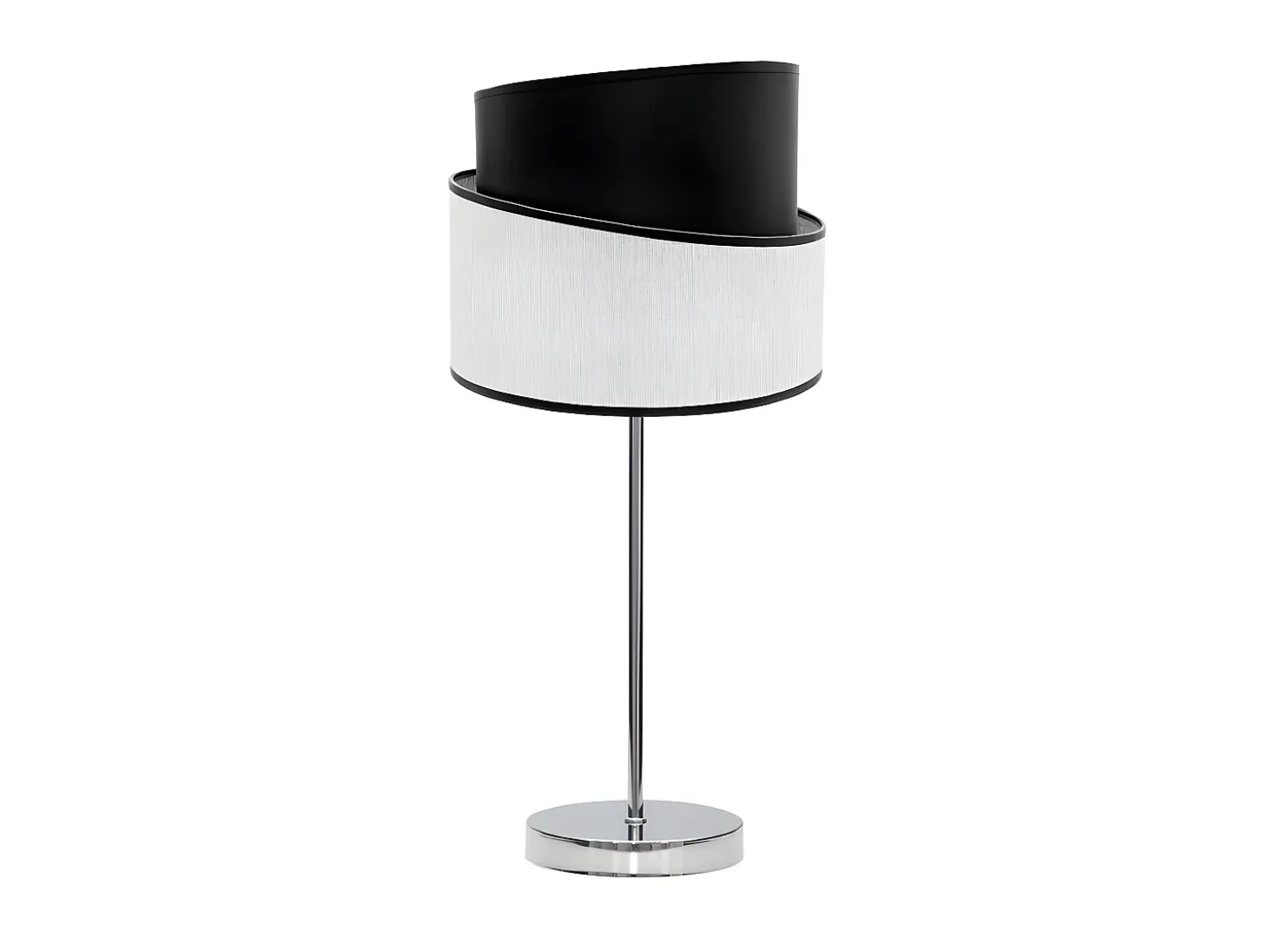 Sobremesa Cromo/blanco/negro Modelo Hara 1xe14