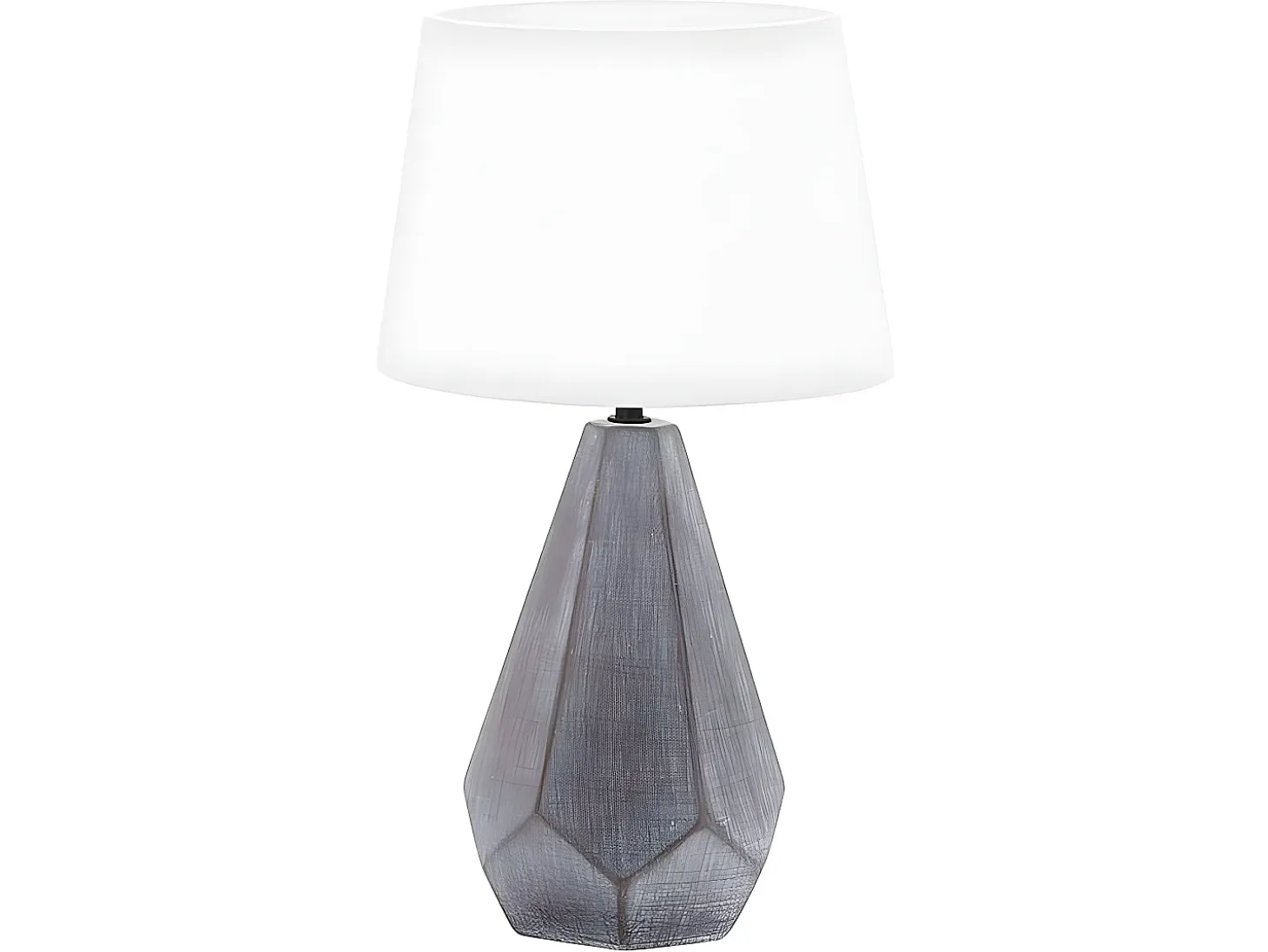 Sobremesa De Ceramica Ibi Negra Con Pantalla