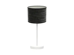 Sobremesa De Metal Negro Y Pantalla Color Madera Jerte
