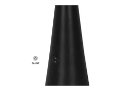 Sobremesa modelo Patrick acabado negro, 46cm(alto) 15cm(ancho) 15cm(fondo.