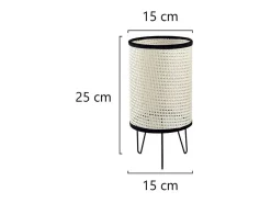 Sobremesa modelo Polo acabado rejilla natural, 29cm(alto) 15cm(ancho) 15cm(largo)