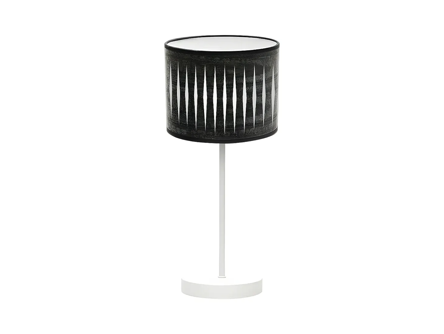 Sobremesa Piron De 1 Luz Con Pantalla Color Madera Negra