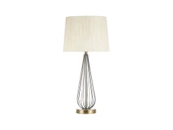 Sobremesa Robina Con Pantalla Beig En Color Cuero