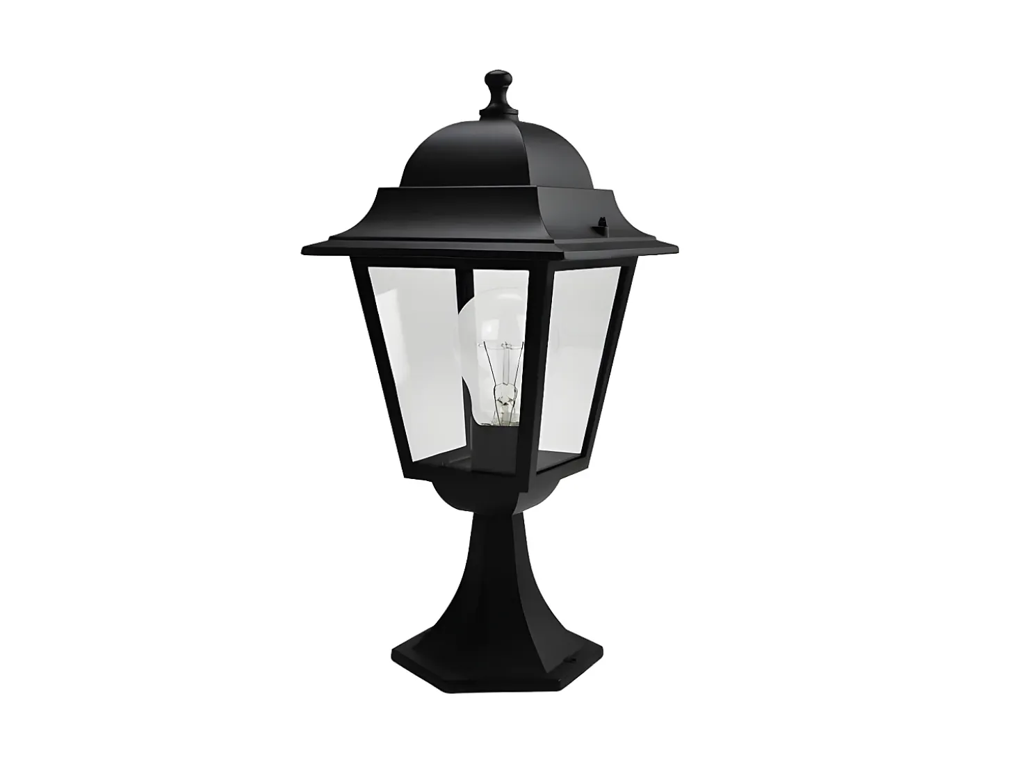 Sobremuro De Aluminio De La Serie Spica Negro Ip44 De