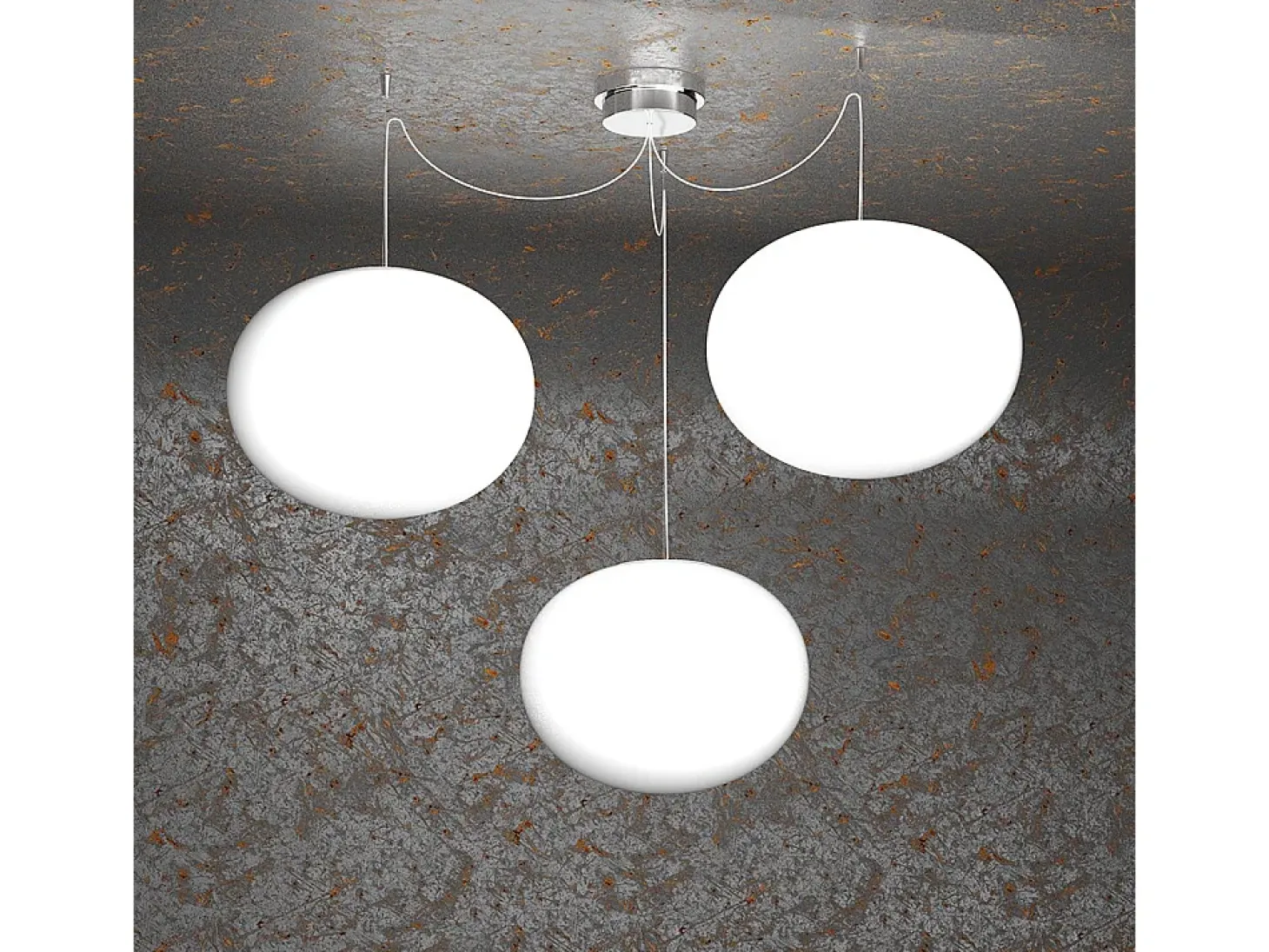 Soft Sospensione D.35 Cm. 3 Luci