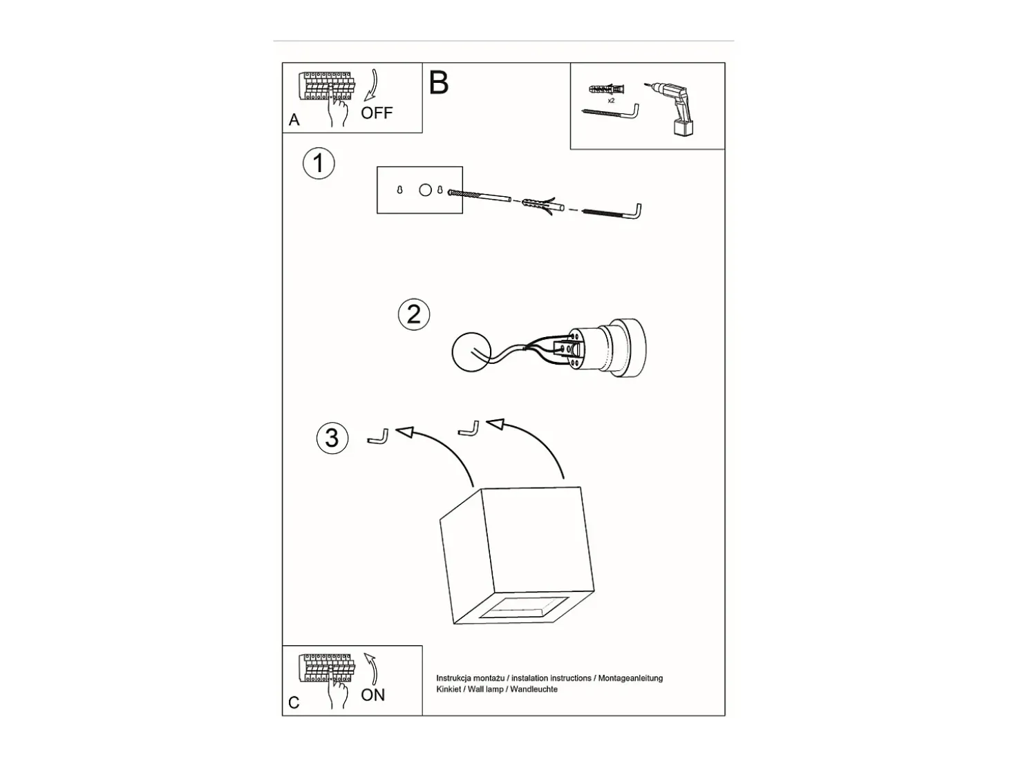 Sollux - 1 luz de pared de cerámica a ras de suelo blanca, E27