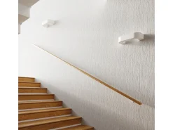Sollux - 1 luz de pared de cerámica a ras de suelo blanca, E27