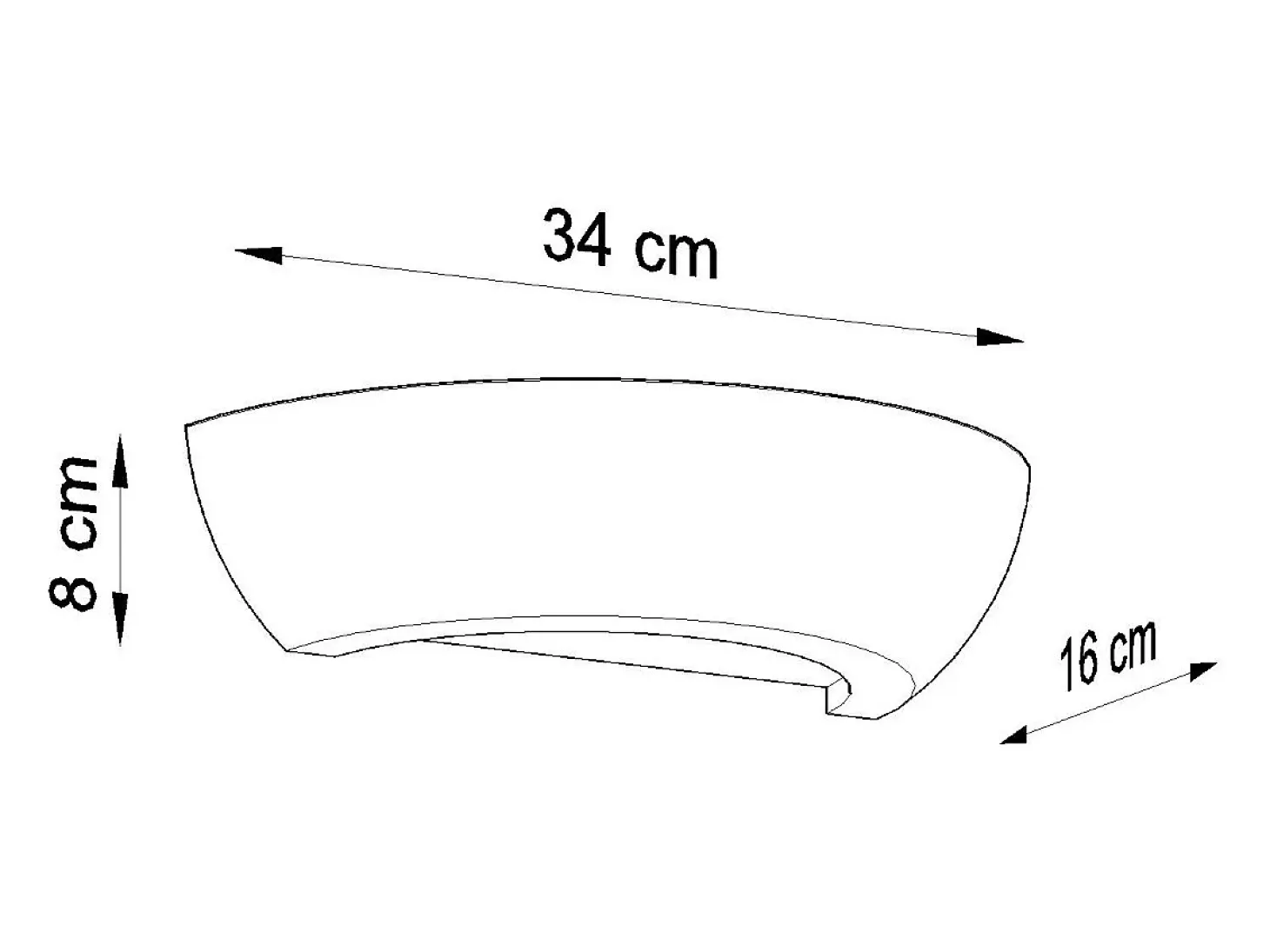 Sollux - 1 luz de pared de cerámica a ras de suelo blanca, E27
