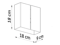 Sollux - Aplique de 2 luces Blanca, G9
