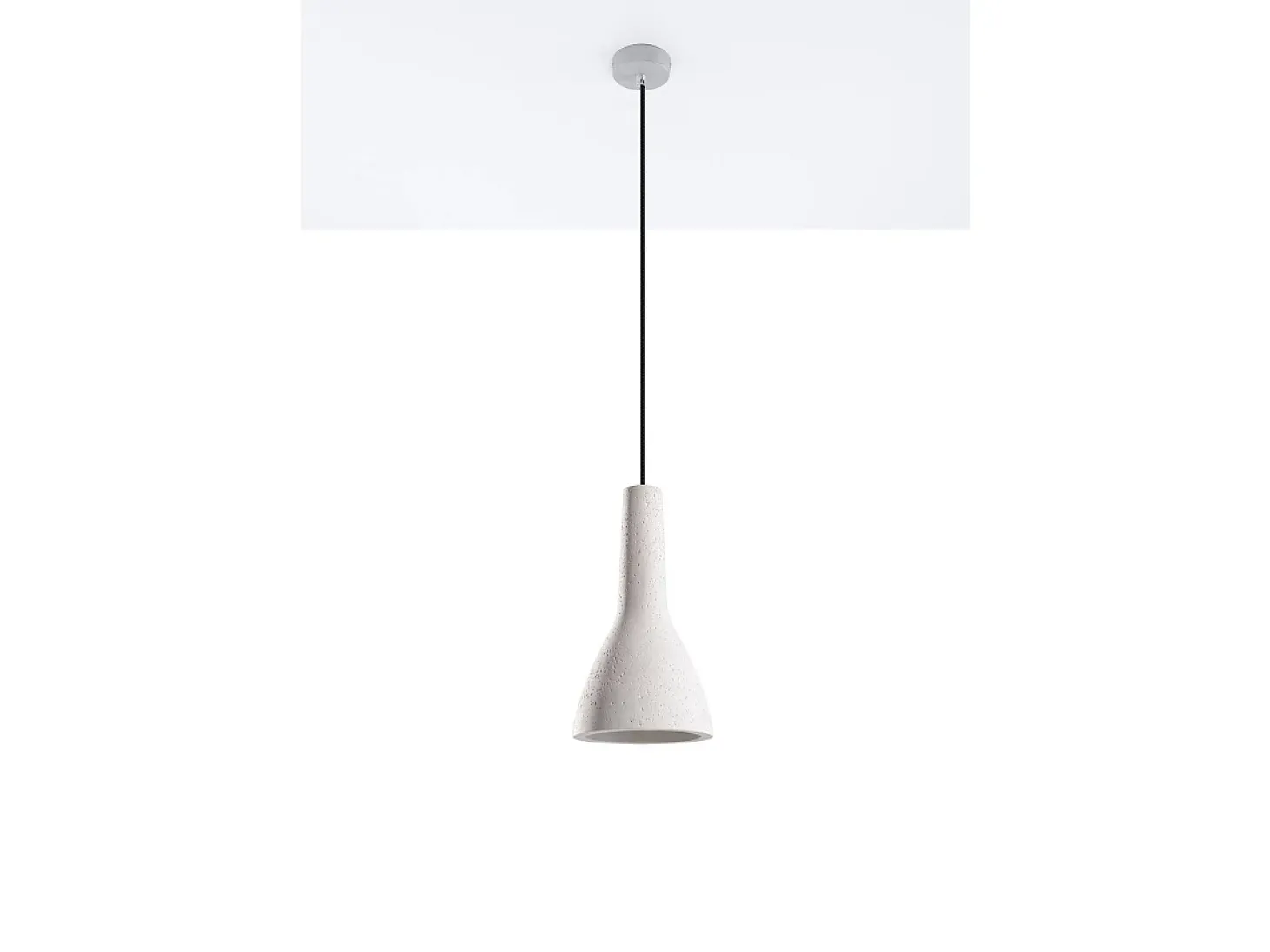 Sollux - Lámpara colgante de techo tipo domo con 1 luz blanca, E27