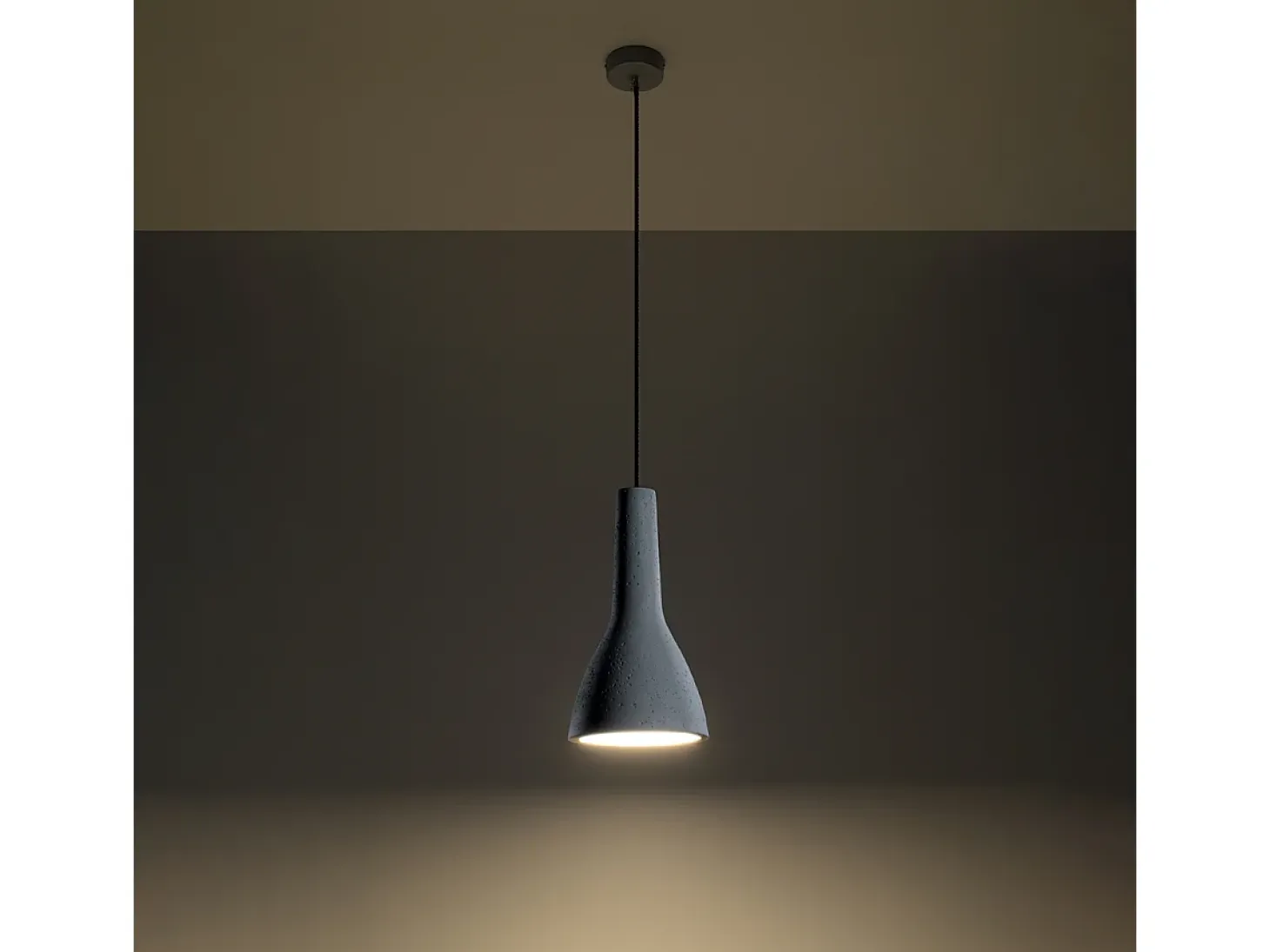 Sollux - Lámpara colgante de techo tipo domo con 1 luz blanca, E27