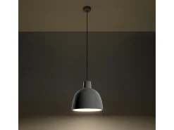 Sollux - Lámpara colgante de techo tipo domo con 1 luz blanca, E27