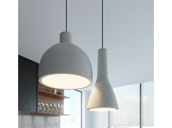 Sollux - Lámpara colgante de techo tipo domo con 1 luz blanca, E27