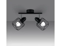 Sollux Beluci Foco de techo Twin negro