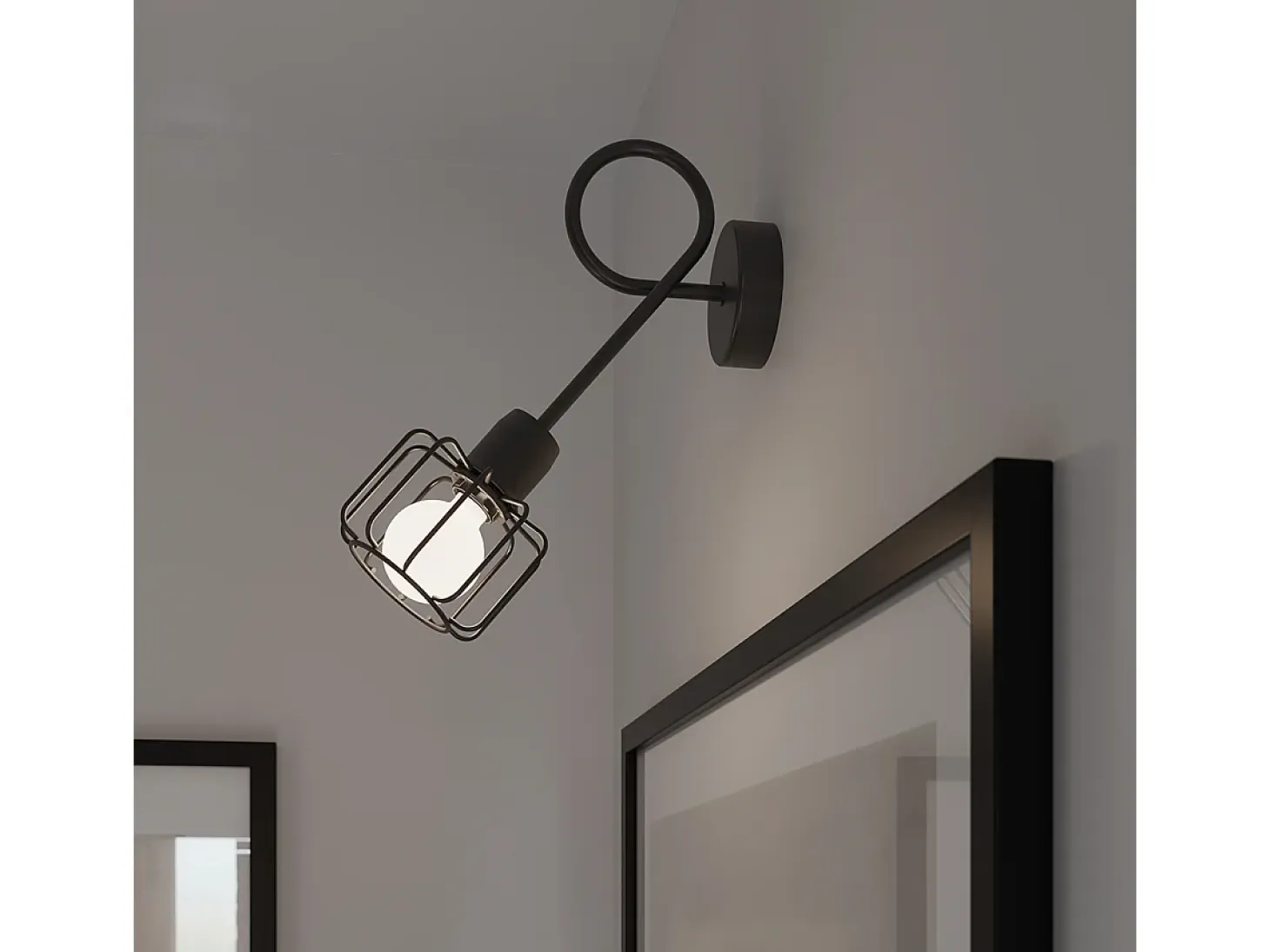 Sollux Beluci Foco de techo Twin negro