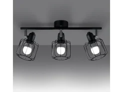 Sollux Beluci Foco de techo Barra Negro