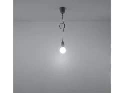 Sollux DIEGO - 1 luz colgante de techo gris