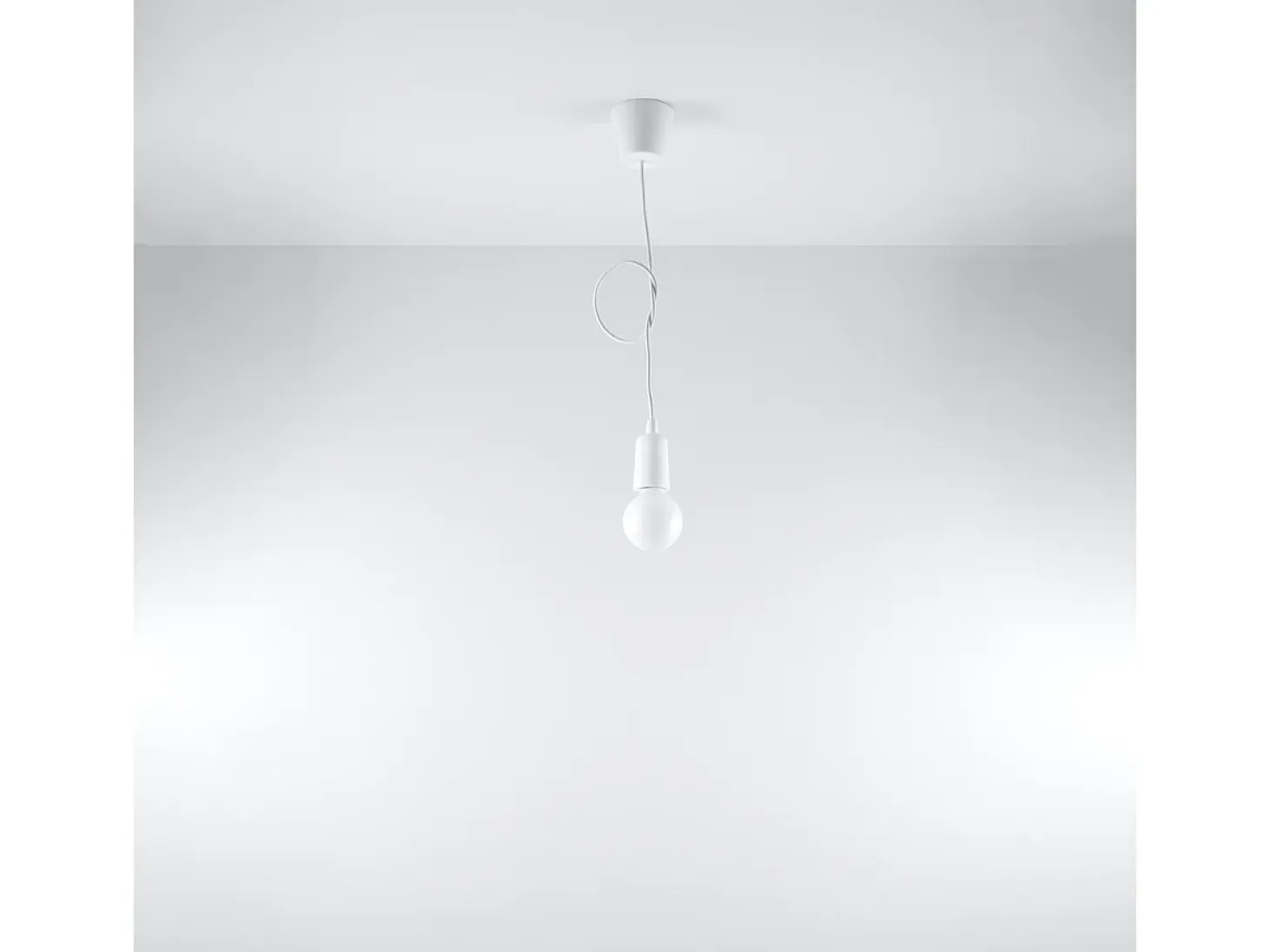 Sollux DIEGO - 1 luz colgante de techo blanco