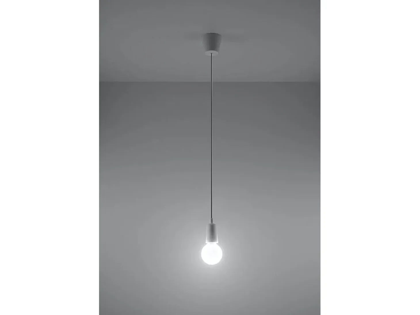 Sollux DIEGO - 1 luz colgante de techo blanco