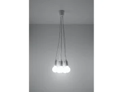 Sollux DIEGO - Colgante de racimo de 5 luces blanco