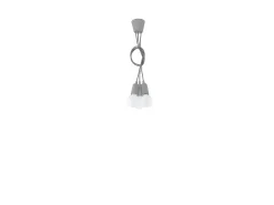 Sollux DIEGO - Lámpara colgante de techo con 3 luces, gris