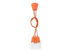 Sollux DIEGO - Lámpara colgante de techo con 3 luces, naranja