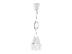 Sollux DIEGO - Lámpara colgante de techo con 3 luces, color blanco