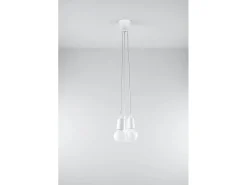 Sollux DIEGO - Lámpara colgante de techo con 3 luces, color blanco