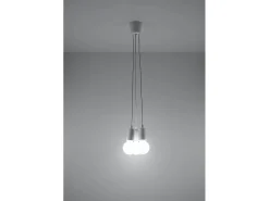 Sollux DIEGO - Lámpara colgante de techo con 3 luces, color blanco